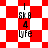 Red and white checkered background with repeated text elements 'SK8', '4', 'Lyfe' in black pixelated font, arranged in vertical