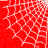 Red background with white web-like patterns and a gray rectangular section in the bottom right corner.