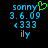 Pixelated blue text and green heart icon on black background, with visible animation change between frames.