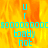 A static image with a fiery orange-yellow background and cyan text elements arranged in a -like pattern