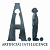 Animated contact sheet showing 14 frames of a buddy icon featuring stylized 'AI' text and two figures, with visible animation changes across sampled frames.