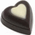 Heart-shaped chocolate with cream filling, text overlays change across frames.