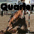 Animated sequence showing a rider on horseback with text overlays reading Quarter, Horse, Galaxy, Int., and Rox! in black block letters.