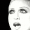 Black-and-white animated sequence showing a person's face in four vertical with changing mouth positions and eye expressions