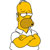 Pixelated yellow cartoon character with large nose, white shirt, and gray suspenders in profile view against plain background.