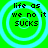 Four identical circular icons arranged in a , each with a bright green background and light blue concentric rings, displaying pixelated text "life as we no it SUCKS"
