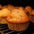 A pixelated image of a muffin on the left, with bright pink text blocks on the right and bottom reading "Myicon has a muffin on it! DOES URS? I DIDN'T THINK SO!".