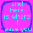 Four identical square icons with rounded corners display cyan text on a bright pink background, each bordered by a blue outline.