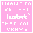 A 4x3 contact sheet of animated frames showing a pink background with white pixelated text that reads "I WANT TO BE THAT habit* THAT YOU CRAVE" in various distorted states across sampled frames.