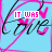 Animated contact sheet of 11 frames showing a repeating pattern with 'IT WAS' and 'WASN'T IT' text over stylized 'love' script on light blue background with pink accents.