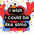 Red Sesame Street character with orange nose and white eyes appears in three : two with text overlays, one without