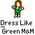 Pixelated character with brown hair, green shirt, black pants, and white shoes holding two soccer balls against gray background.