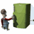 Animated contact sheet showing a cartoon character opening and closing a green refrigerator across eight frames arranged in three rows with one missing frame.