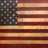 Static pixelated image of a flag with horizontal stripes and a canton of small squares, rendered in muted red, white, and blue tones.
