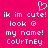 Pixelated pink background with white text and a heart symbol, displaying repeated phrases and a name in mixed case.