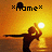 Pixelated image of a figure with arms outstretched against a sunset sky, featuring the text *meme* in blocky font above.