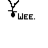 Four pixelated stick figures in various poses with 'WEE.' text, each figure has a distinct orientation and position on white background.