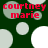 Dark green background with scattered light gray and white circles; red text 'courtney marie' repeated in four positions.