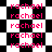 A static image with a black and white checkered background and repeated pink text 'rachael' in a pixelated font.
