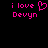 Pixelated pink text and heart symbol on black background, two variations of the same design with one including a heart shape.
