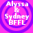 Four identical pixelated icons arranged in a , each featuring white text on a pink background with purple concentric circles