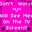 Static pixel art with bright pink background and white text repeating 'Don't Worry Will See Me On The TV Screen!!' with 'xUx' symbols and asterisks.