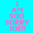 A static image with cyan background and pink text reading "I AM SOO SORRY JOE!!" arranged in a vertical stack, partially obscured by white rectangular overlays.