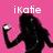 Pixelated icon shows a black silhouette of a figure holding a glowing orb against a pink background with white text reading 'iKatie' above.