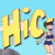 Animated contact sheet of Family Guy character Peter Griffin in beach scenes with yellow text "Hi-a-doo La!" and a woman in bikini on the left frame.
