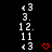 A black background displays repeating white text and red heart symbols in a pattern with animated heart pulses