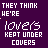 Pixelated text on dark purple background with red and white lettering, showing repeated phrases in