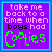 Static pixel art image with purple background, blue border, and text in pink, black, and green.