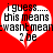 Red background with two white heart shapes containing pixelated text and a red vertical line through each heart.