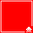 Four red square with white borders, each containing a pixelated alien character in the bottom-right corner
