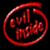 Red pixelated circular logo with stylized text inside on black background, appearing as a static single-frame image.
