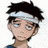A 48x48 pixel buddy icon featuring a cartoon character with spiky dark hair and a white headband on the left, next to black background text reading "Anime IM" above smaller stylized text on the right.