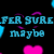 Animated pixel art with cyan text and pink hearts on black background, cycling through multiple text variations.