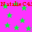 A static image with a bright pink background covered in scattered green stars and repeated red text reading "Natalie C49N".