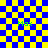 Static image with blue-yellow checkered background, four green "Max" text instances, and two gray overlays on right side