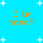 A bright blue background with white star shapes and orange text reading "I luv nemo!!!" in four identical sections.