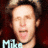 Four identical pixelated images of a person with light brown hair and fair skin arranged in a , each displaying the text "Mike" below