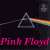 Animated contact sheet of a Pink Floyd-themed buddy icon featuring repeated triangular prism and rainbow light effects with pink text on dark background.