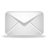 Static pixel art of a white envelope with gray shading on a light gray background, featuring a folded flap and diagonal creases.