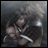 A 48x48 pixel buddy icon featuring a character from Final Fantasy X-2 in an embrace, with adjacent text reading "Anime IM" and "com" on a black background.