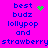 Pixelated text on bright pink background with green animation elements changing across frames.