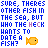 Pixelated blue text on white background reads "SURE, THERES OTHER FISH IN THE SEA, BUT WHO THE HECK HANTS TO DATE A FISH?" with yellow fish and bubble icons.