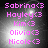 A static image displays six names in pink pixelated text over a dark background with light gradients, each name followed by a small heart symbol.