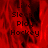Red background with black text listing 'Live Sleep Play Hockey' in four vertical , partially obscured by a gray rectangle on the right