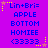 A static digital image with a purple background displaying repeated text and star symbols in blue, yellow, and pink.