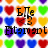 Pixelated grid of colorful heart shapes with overlaid black text reading "Eile" and "Fitzgerald" in a blocky font.